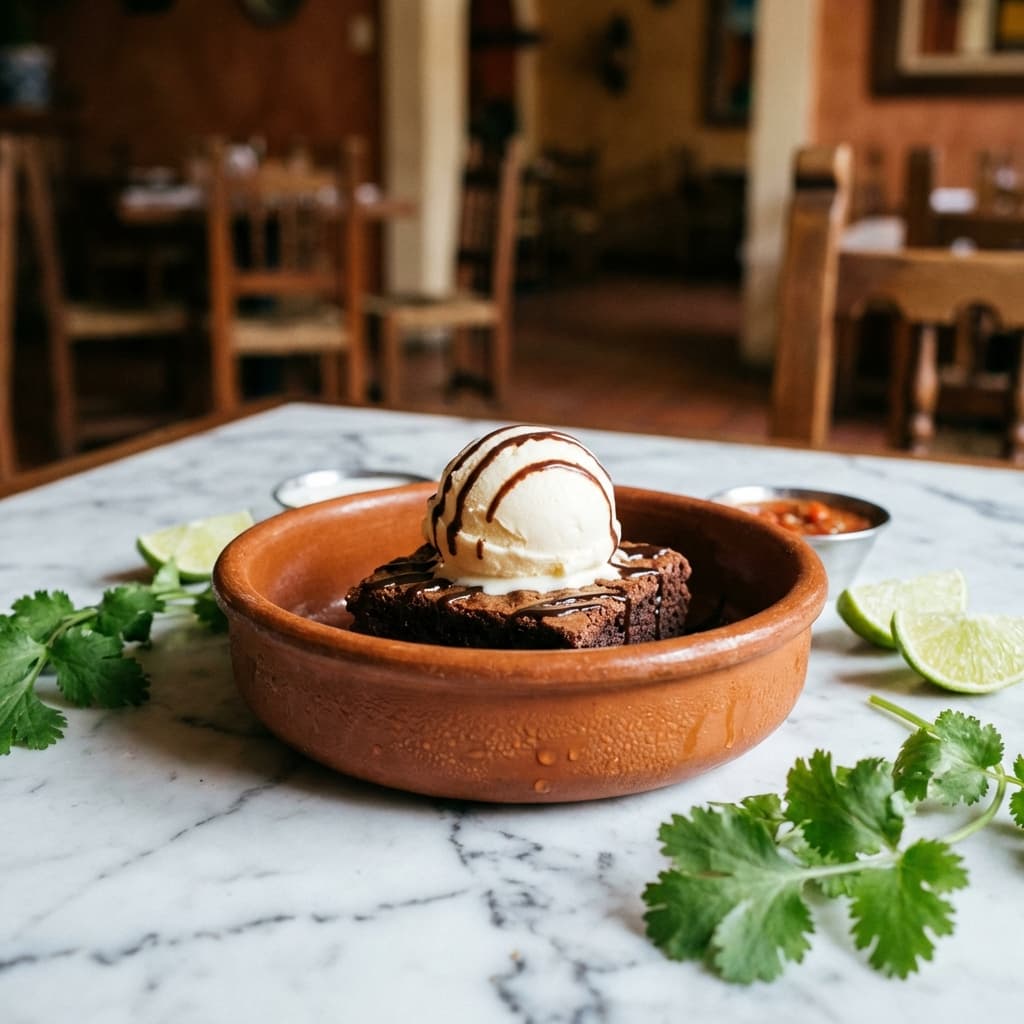 Brownie con Helado