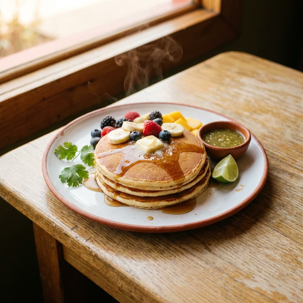 Hot Cakes con Fruta